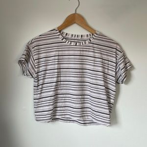 lululemon striped crop tee